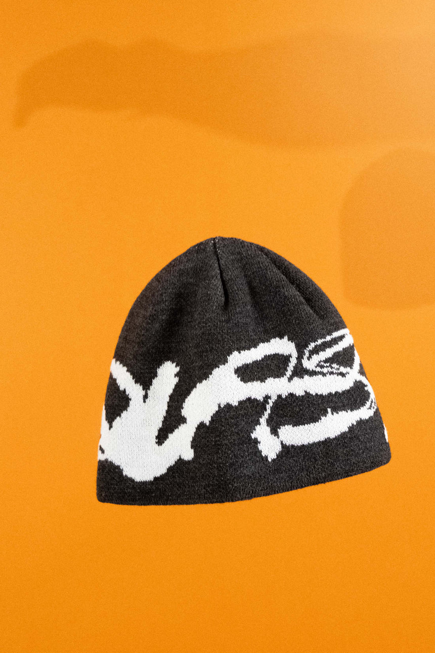 Quasi Rift Dark Grey Blot Logo Beanie