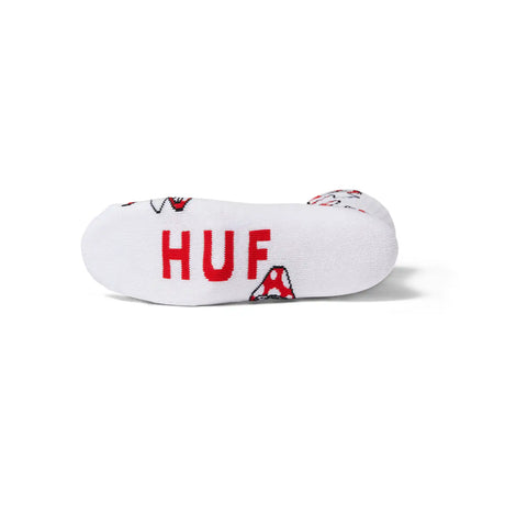 Huf Shrooms White Crew Sock