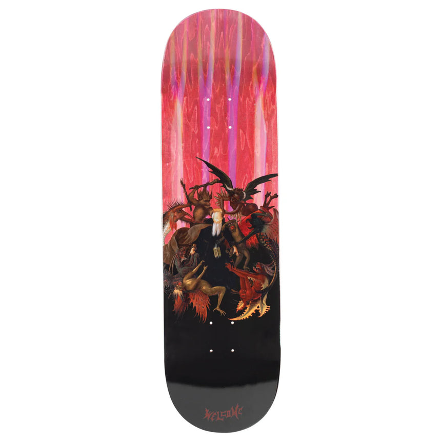 Welcome Torment 9" Red Stain Skateboard Deck