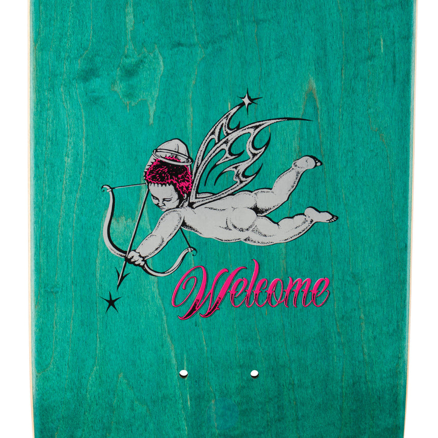 Welcome Cupid on 8.6" Moon Trimmer 2.0 - Blue Glitter