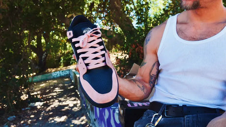 Lakai Telford Low Chris Joslin Rose/White/Black Skateboard Shoe