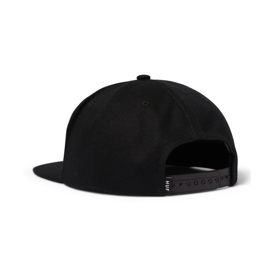 Huf Tool Co 5 Panel Unstructured Snapback Cap black