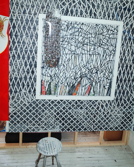 GX1000 B&W Abstract 8.5 Skateboard Deck