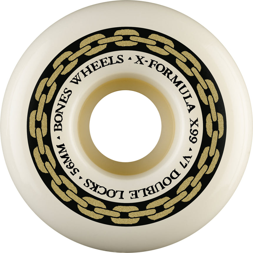 Bones XF V7 Double Lock 99a Skateboard Wheels
