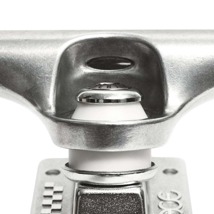 Close-up of Ace truck and  bushing on a white background