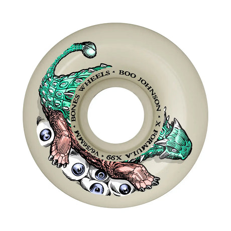 Bones Fortunato Dino-Sortas 56MM V6 Widecut X-Formula 99A Skateboard Wheel