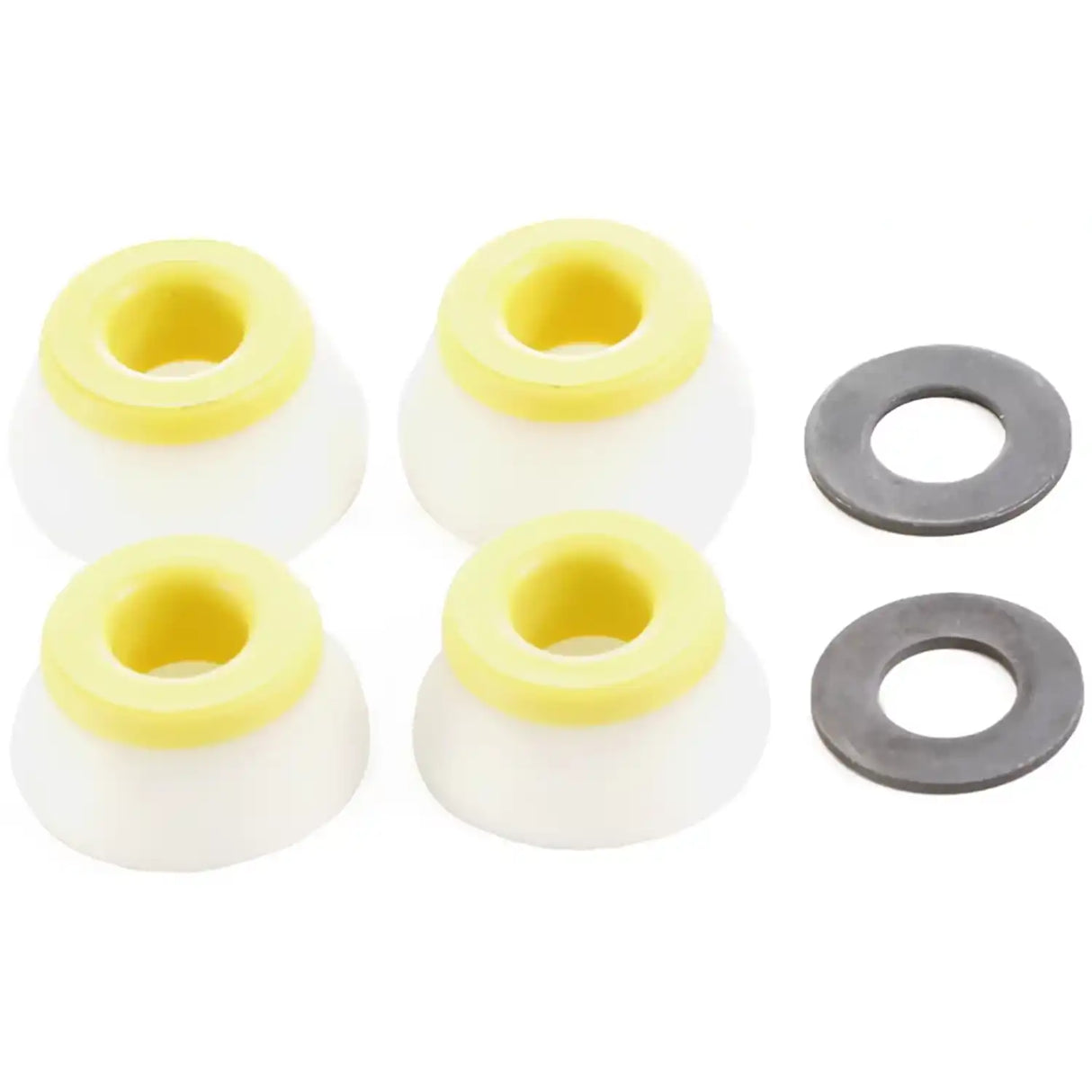 Bones Hardcore Medium  Yellow / White Pack 91a Skateboard Bushings