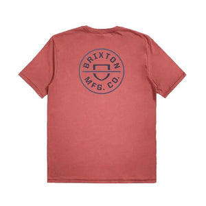 Brixton Crest II T-Shirt Dusty Ceder / Washed Navy