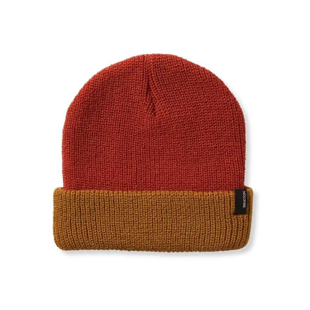 Brixton Heist Beanie Burnt Red / Golden Brown