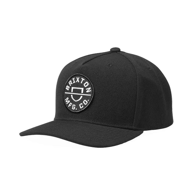 Brixton MP Crest Snapback Black