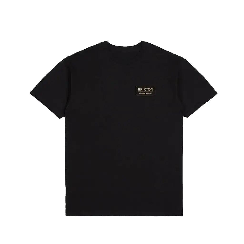 Brixton Palmer Proper T-Shirt Black / Straw / Dark Earth 1