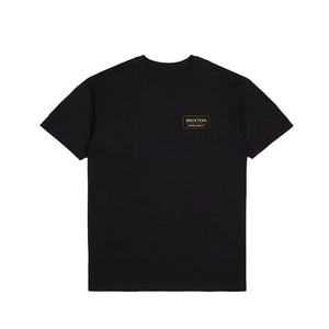 Brixton Palmer Proper T-Shirt Black / Straw / Dark Earth 2