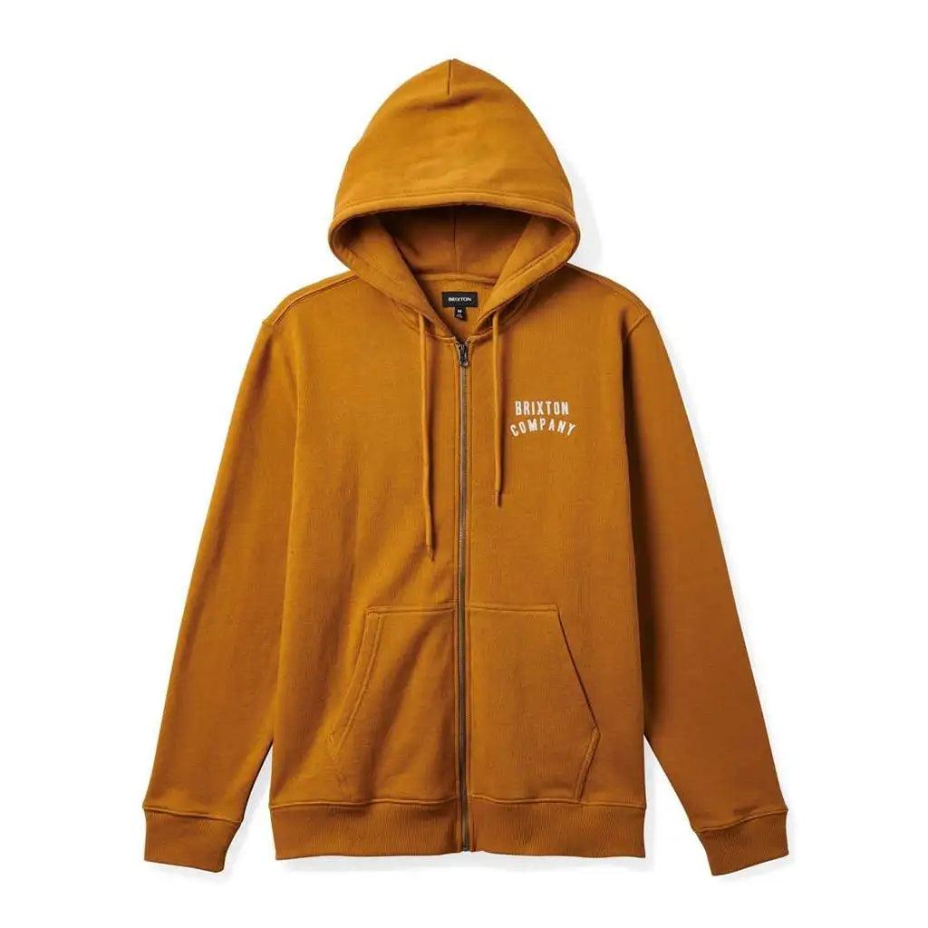 brixton-woodburn-full-zip-hoodie-golden-brown