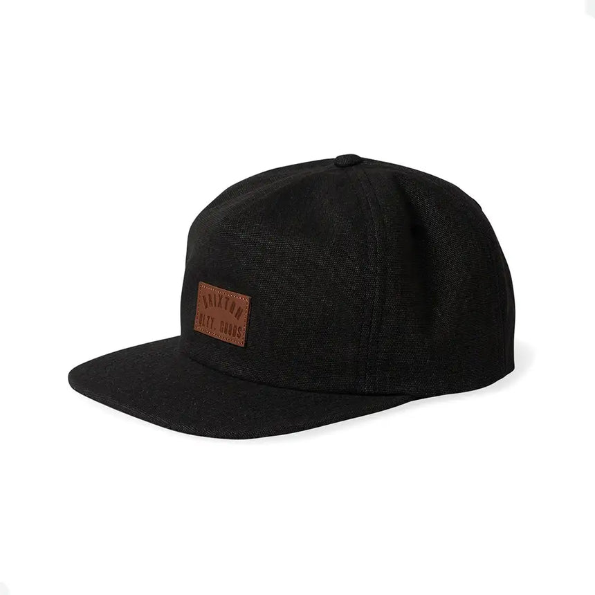 Brixton Woodburn MP Snapback Black Vintage Wash