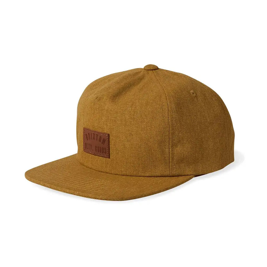 Brixton Woodburn MP Snapback Copper Vintage Wash