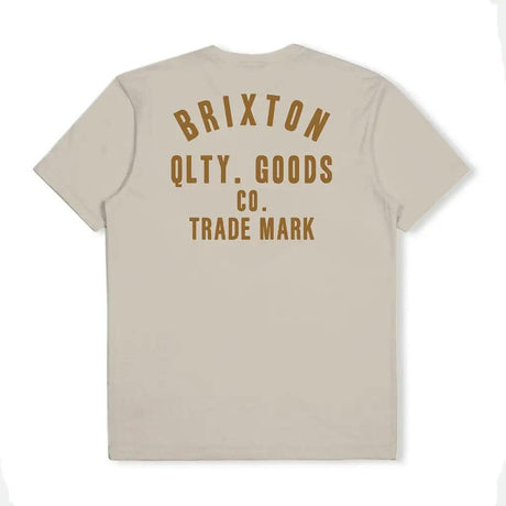 Brixton Woodburn T-Shirt Cream / Golden Brown 