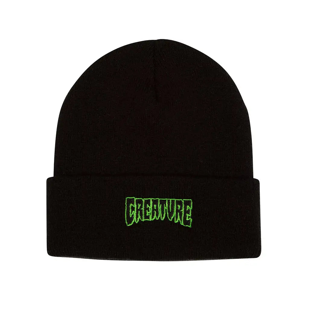 Creature Outline Shoreman Beanie Black