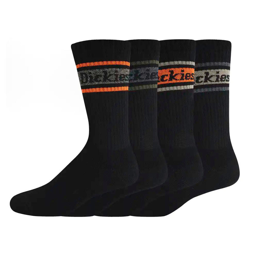 Dickies Black Stripe 2 Socks 4pk