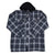 Dickies Hooded Flannel Shirt Jacket Black / White 2