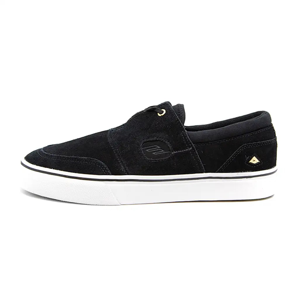 Emerica Servold Skate Shoe - Black / White / Gold 4