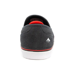 Emerica Wino G6 Slip-On Skate Shoe - Dark Grey / Black / Red5