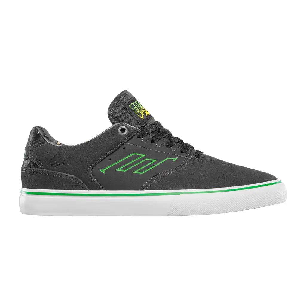 Emerica x Creature Low Vulc Skate Shoe - Black / Green 1