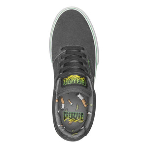 Emerica x Creature Low Vulc Skate Shoe - Black / Green 3
