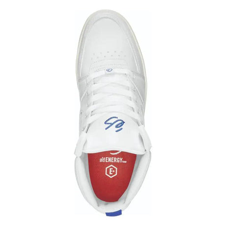 eS Accel Slim MId Skate Shoe - White / Tan 2