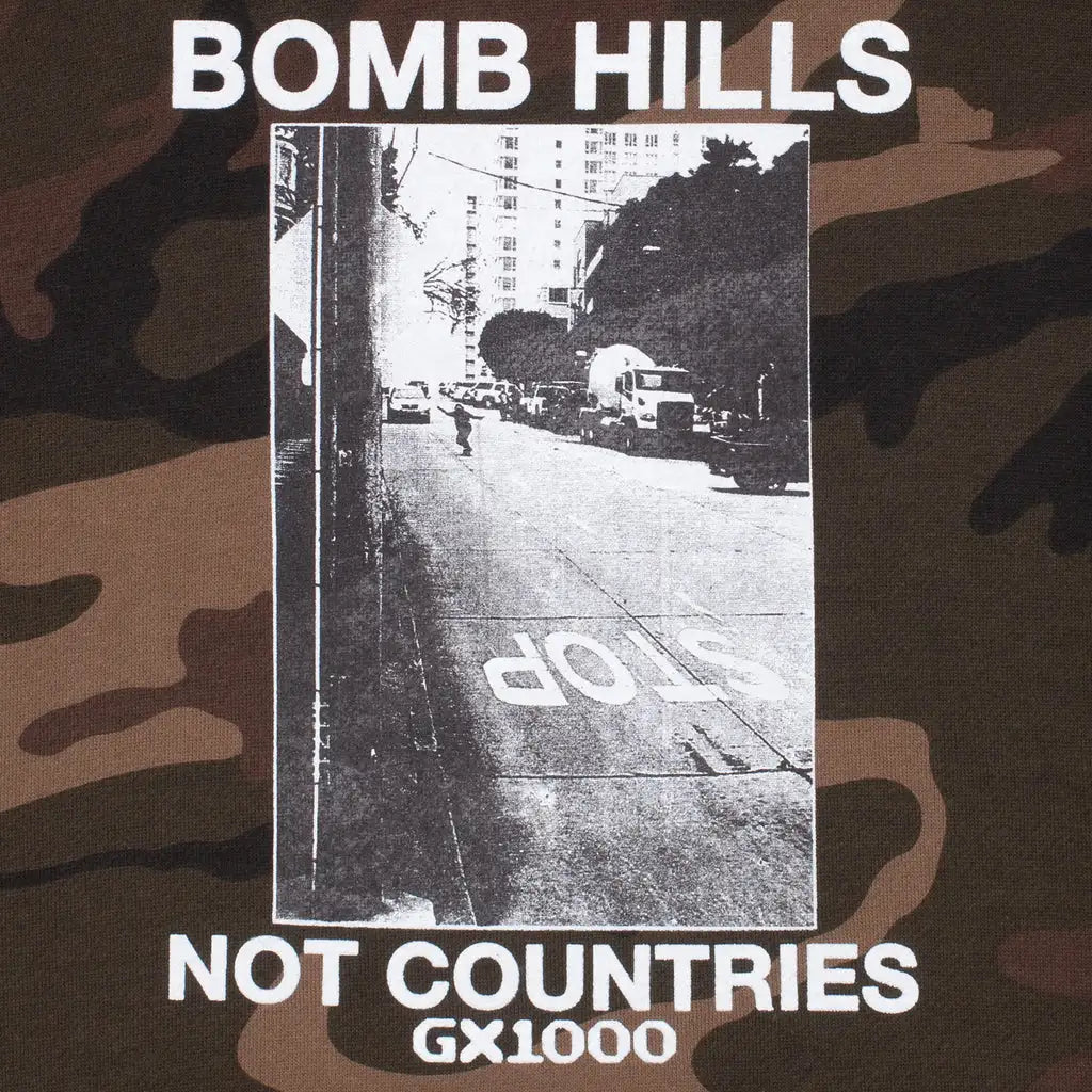 GX1000 Bomb Hills Not Countries Hoodie Camo 