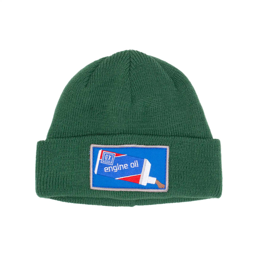 GX1000 Engine Oil Beanie green front