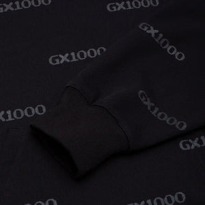 GX1000 Logo AOP Pullover Hoodie Black 2