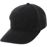 Hockey Embossed Strapback Hat black front