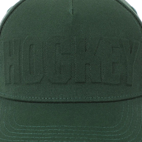 Hockey Embossed Strapback Hat forrest front detail