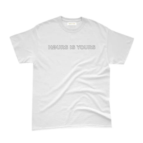 Hours Is Yours Outline T-Shirt Off White