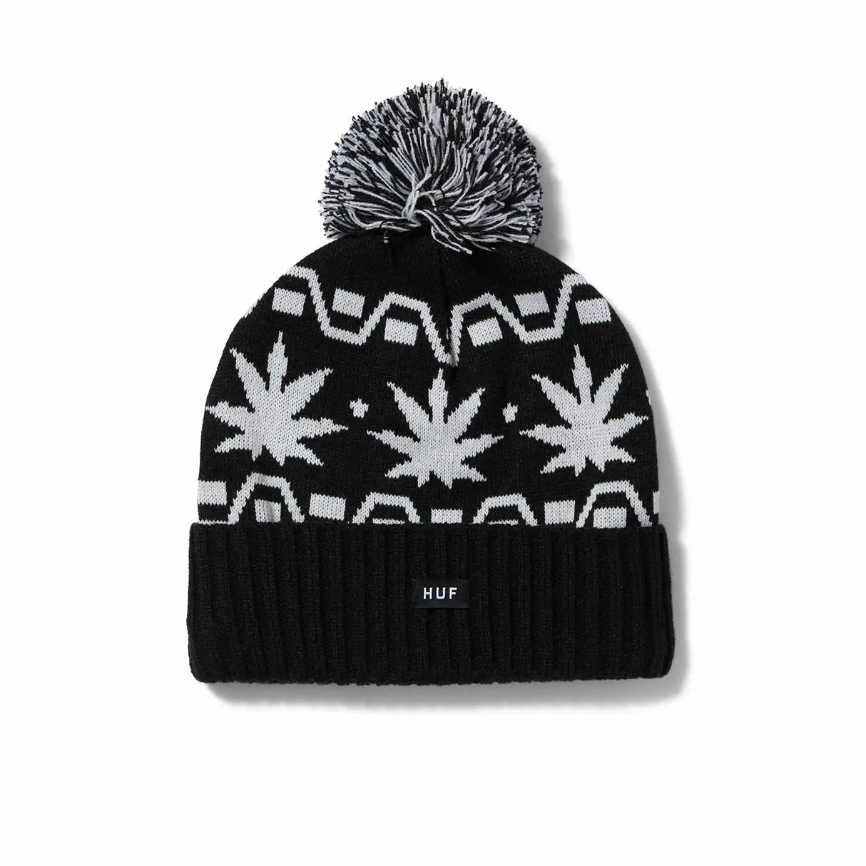 Huf Apres Cuff Pom Beanie - Black