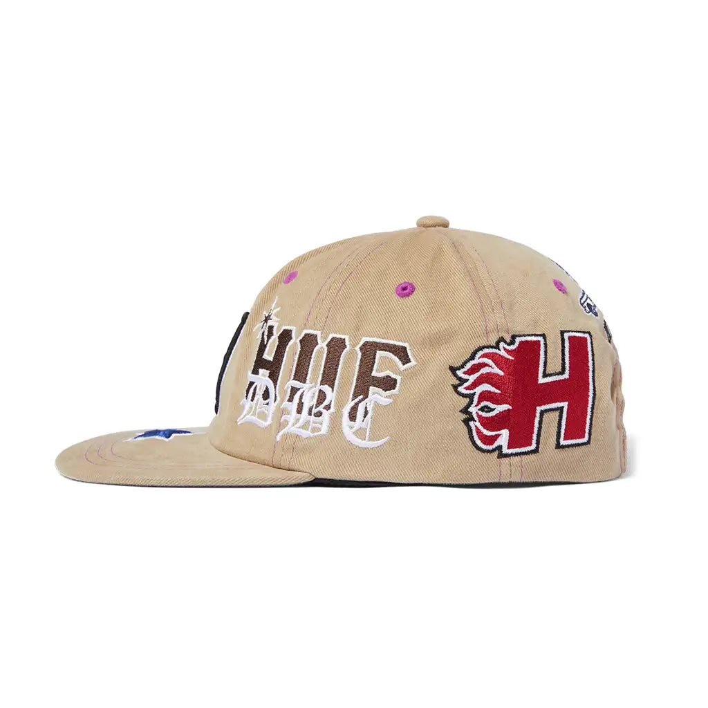 Huf Mashup 6 Panel Hat Biscuit 4