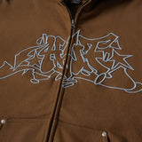 Huf Outlines Heavyweight Zip Hoodie 2