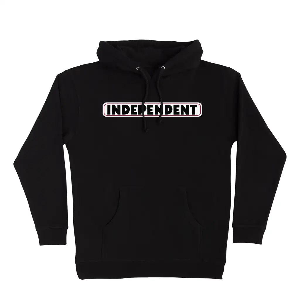 Independent Bar Logo Pullover Hoodie Black