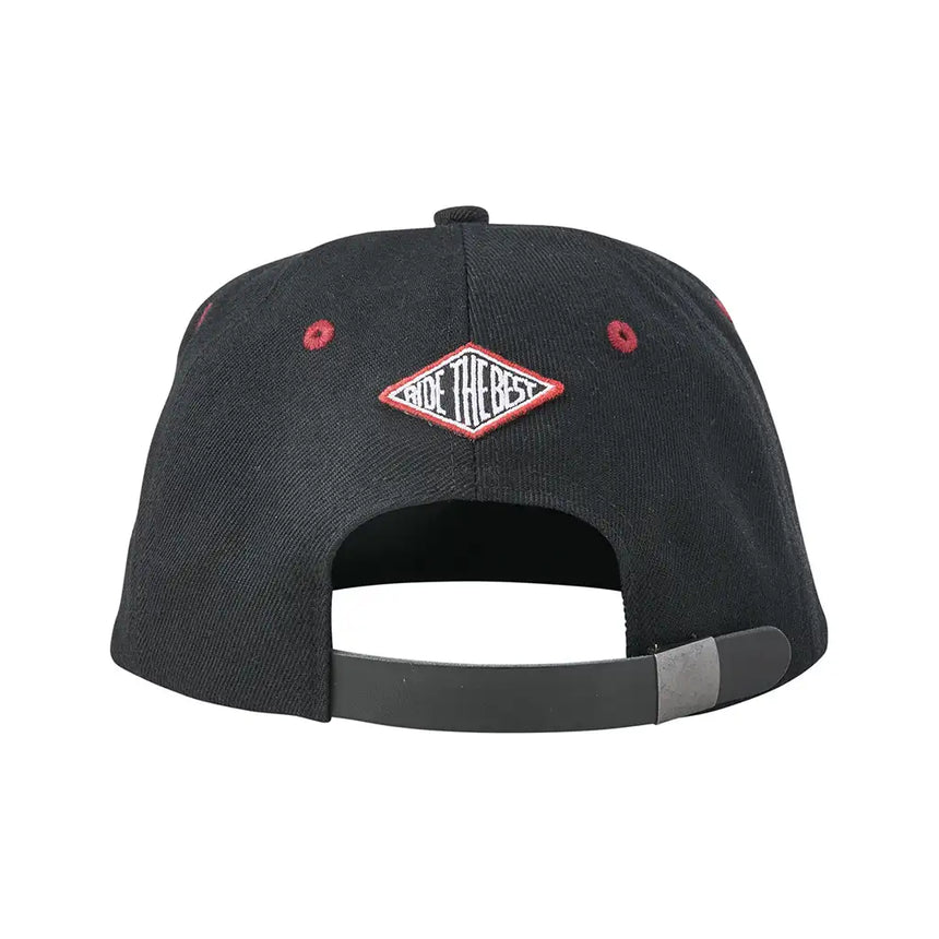 Independent Brigade Strapback Unstructured Mid Profile Hat Black