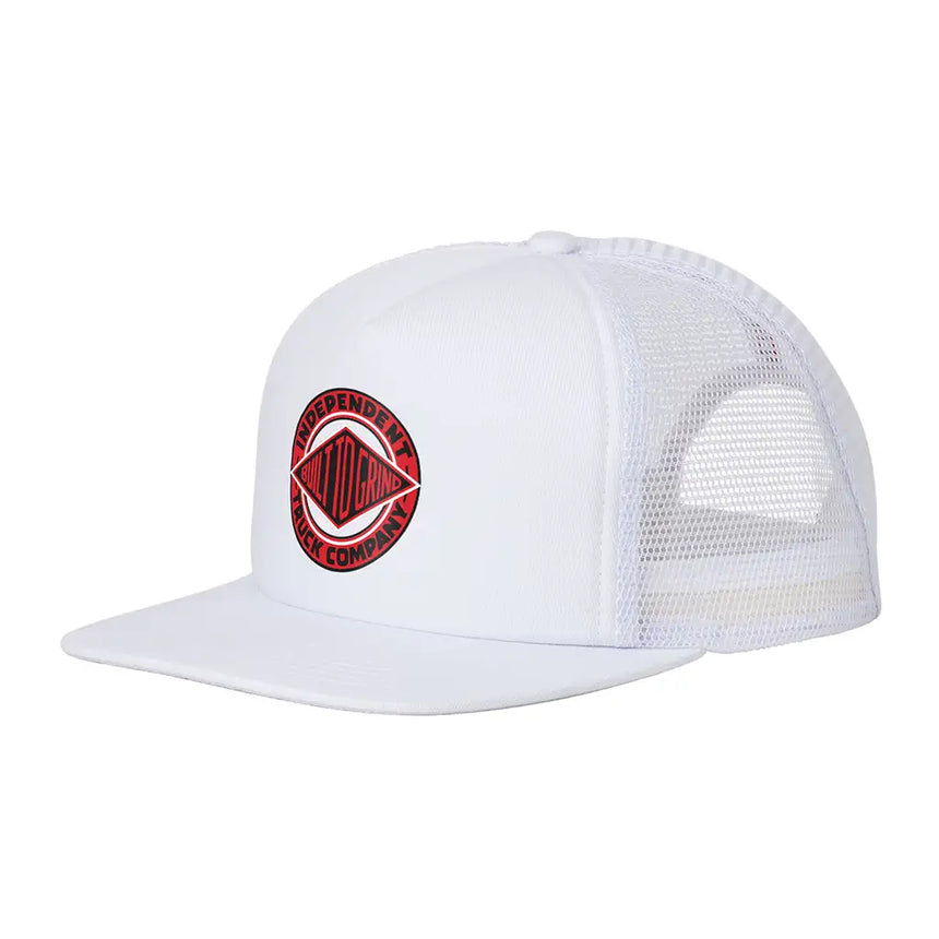 Independent BTG Summit Printed Trucker White 4