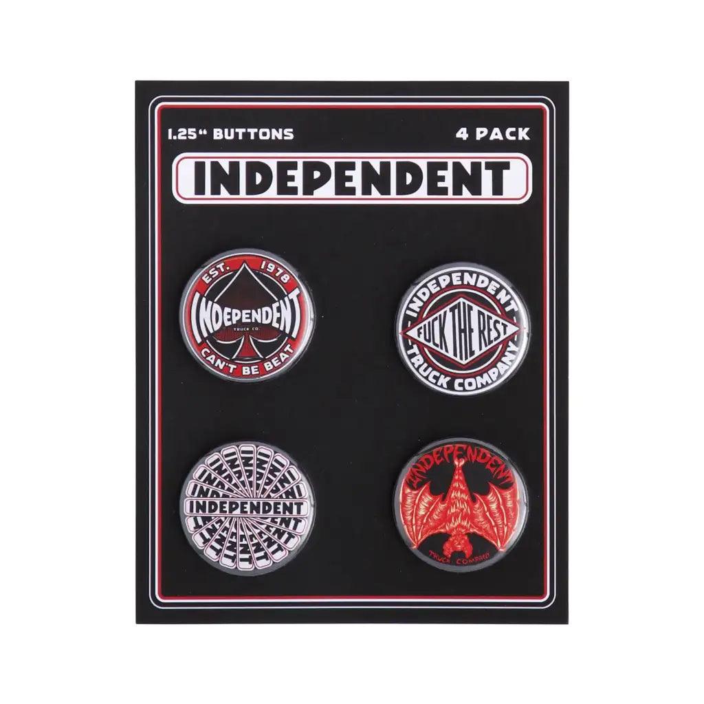 Independent Button 4-Pack