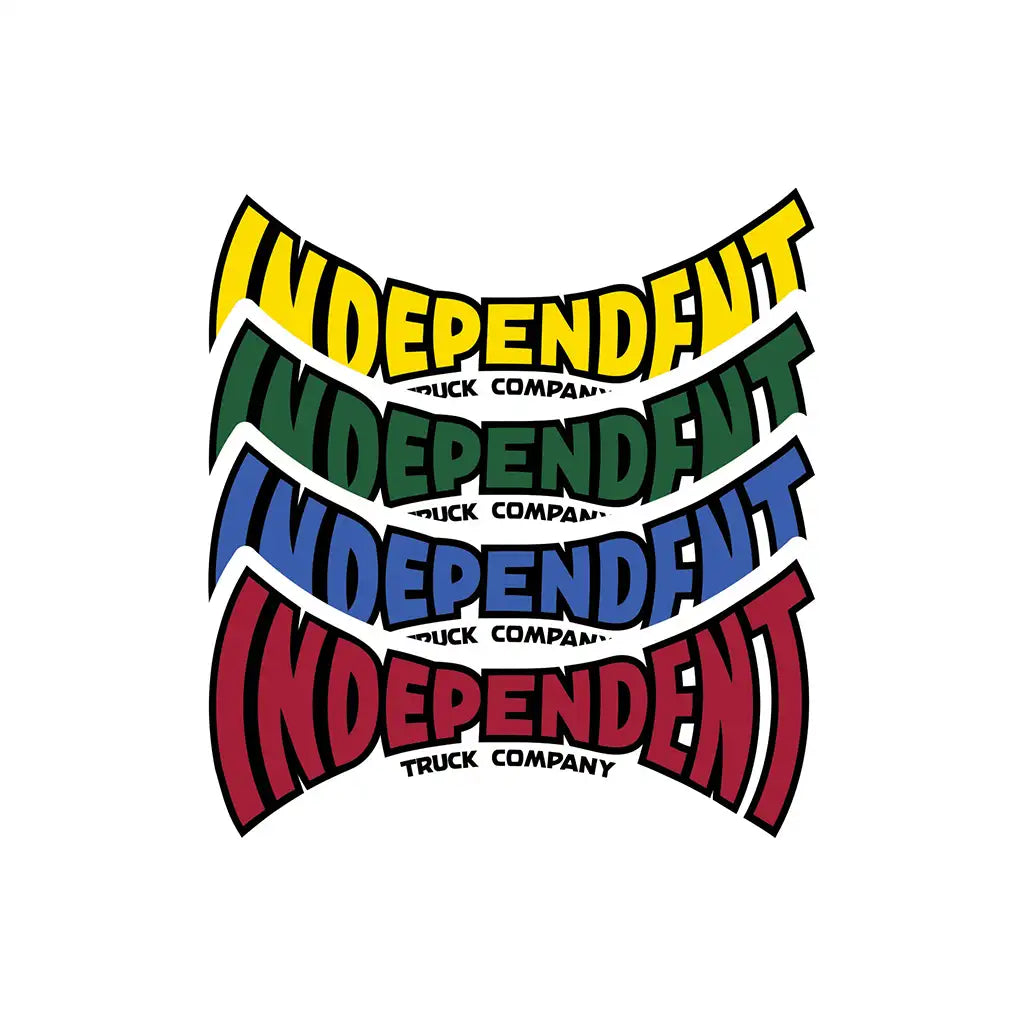 Independent Span Logo Sticker Multi
