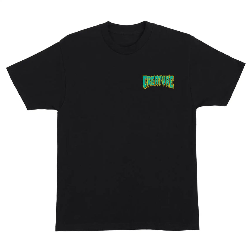 Creature Logo Spill S/S Heavyweight T-Shirt front