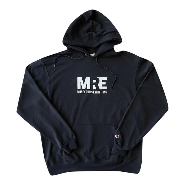 Money Ruins Everything Box Logo Hoodie Black 