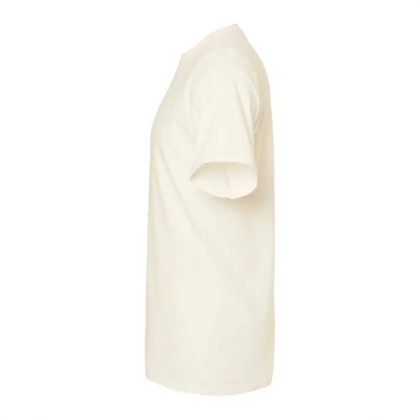 White t-shirt on a white background