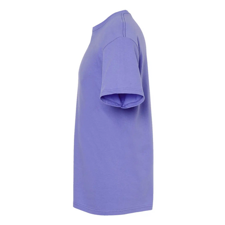 Purple t-shirt on a white background