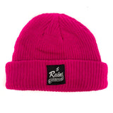 Money Ruins Everything Shoreman Logo Beanie  pink