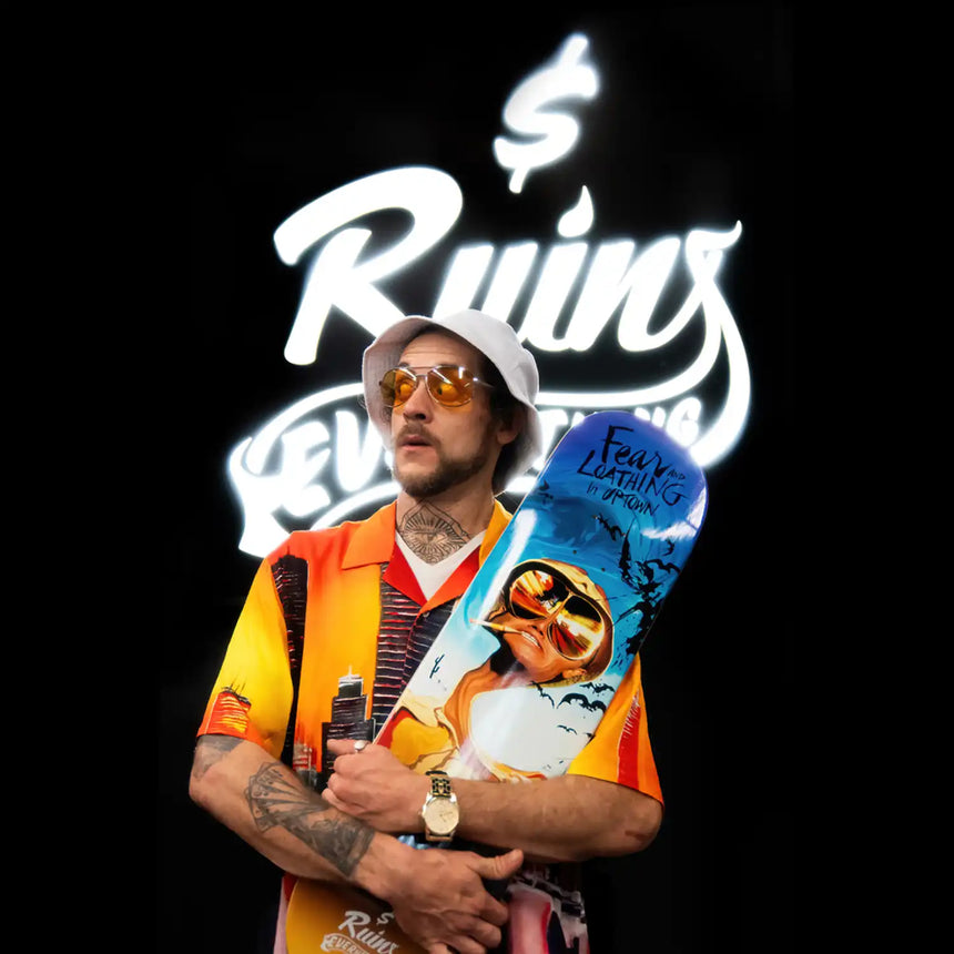 Money Ruins Everything's Fear & Loathing In UPTOWN Skateboard Deck