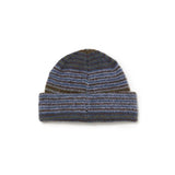 Polar George Beanie Blue Green Stripe 2
