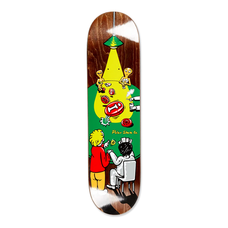 Polar Oskar Rozenberg Poker Face Skateboard Deck - 8.5